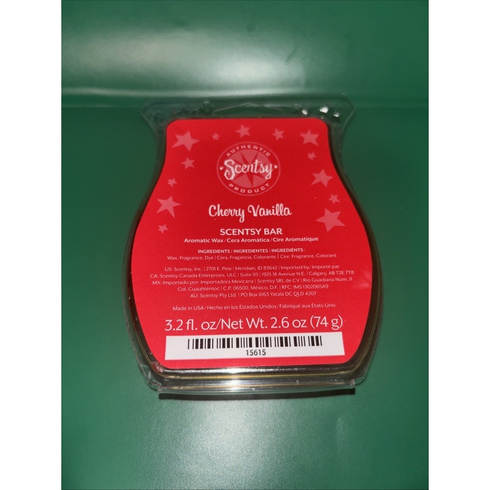 *retired* Scentsy Wax Bar Cherry‎ Vanilla 3.2 Fl Oz